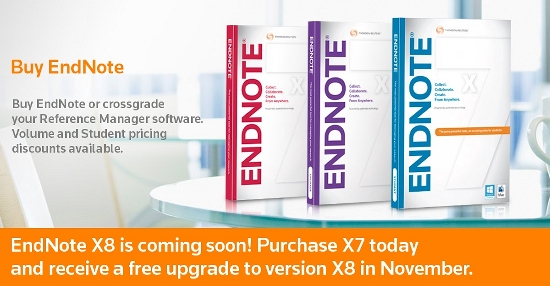 Introducing EndNote X8 coming in november 2016